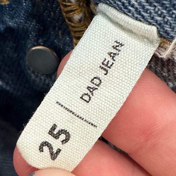 Pacsun eco flower power all over embroidered dad jeans size 25 - Picture 6 of 6